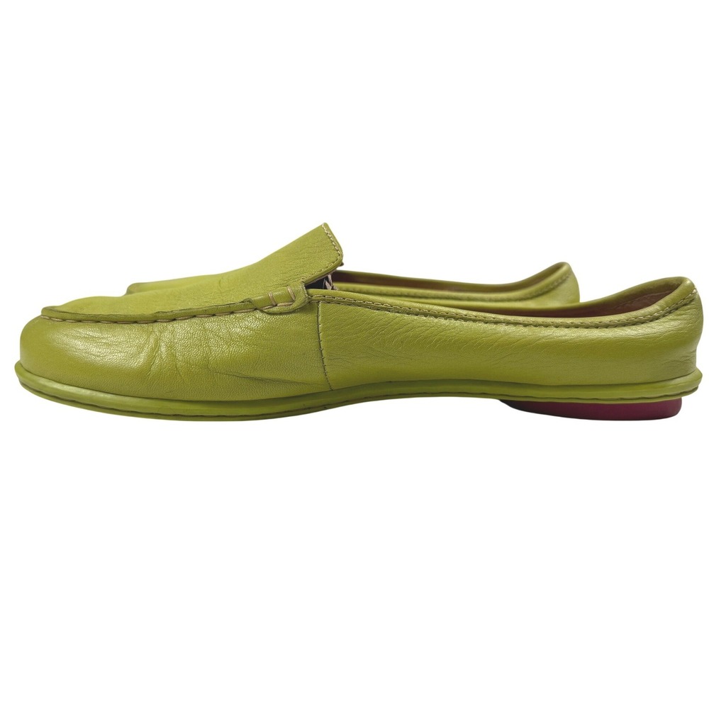 Børn Carrera Womens Lime Green Leather Ladybug Sole Driving Shoe Size 9 40.5 - Picture 4 of 7